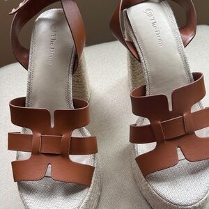 The Drop Tan Wedge Sandals for Women